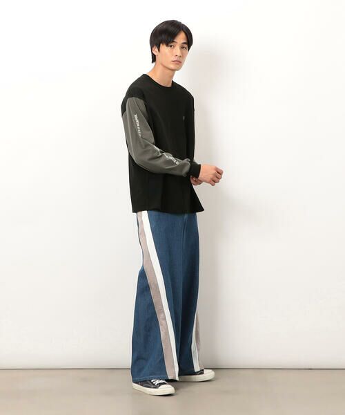 Purple&Yellow / パープルアンドイエロー Tシャツ | 袖＆バックプリント長袖Ｔシャツ | 詳細15