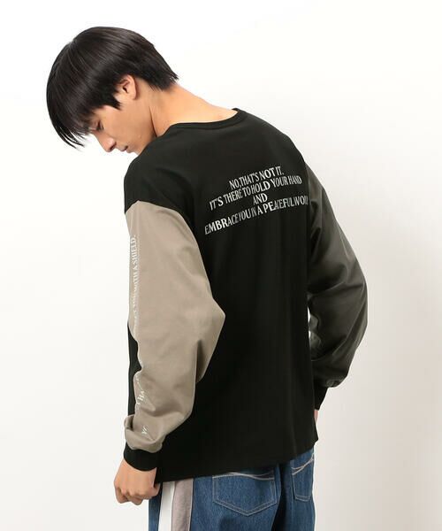 Purple&Yellow / パープルアンドイエロー Tシャツ | 袖＆バックプリント長袖Ｔシャツ | 詳細18