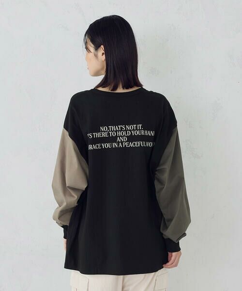袖＆バックプリント長袖Tシャツ （Tシャツ）｜Purple&Yellow