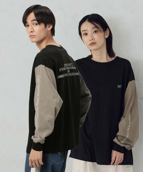 ■90s HARDY AMIES スウェット 長袖Tシャツ ロンT 刺繍ロゴ 黒 チェーンロゴ刺繍ロンT | Miiakiis Official Store