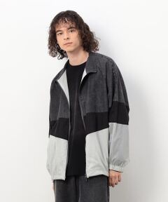 Purple&Yellow / パープルアンドイエロー ブルゾン | ライトオンスデニム×シアーナイロン切替ブルゾン