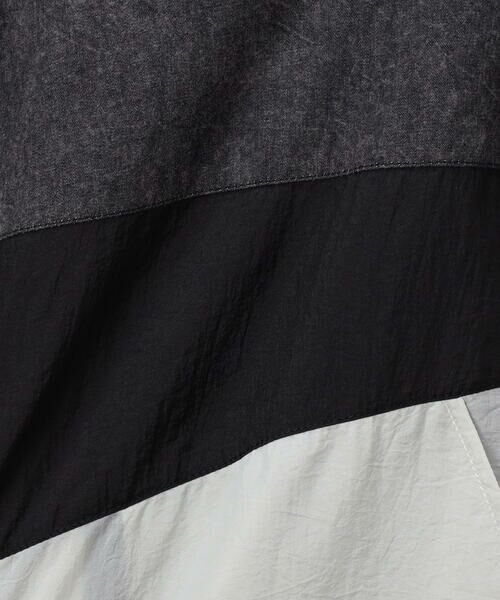 Purple&Yellow / パープルアンドイエロー ブルゾン | ライトオンスデニム×シアーナイロン切替ブルゾン | 詳細5