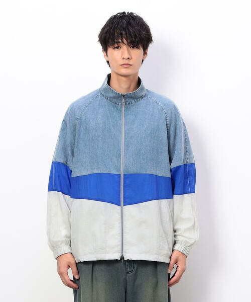 Purple&Yellow / パープルアンドイエロー ブルゾン | ライトオンスデニム×シアーナイロン切替ブルゾン | 詳細21