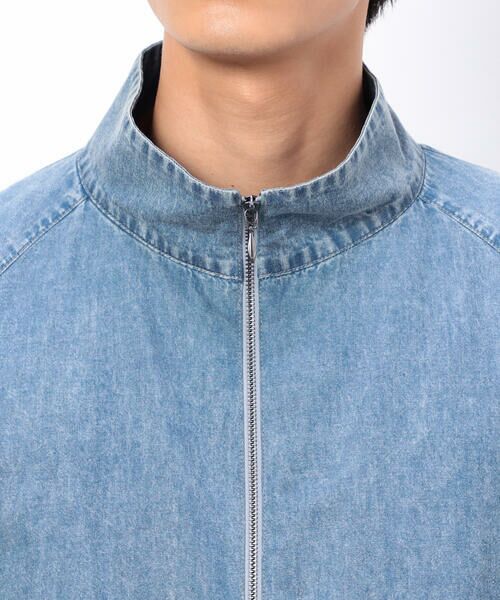 Purple&Yellow / パープルアンドイエロー ブルゾン | ライトオンスデニム×シアーナイロン切替ブルゾン | 詳細24
