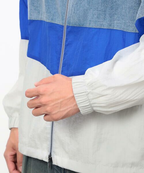 Purple&Yellow / パープルアンドイエロー ブルゾン | ライトオンスデニム×シアーナイロン切替ブルゾン | 詳細25