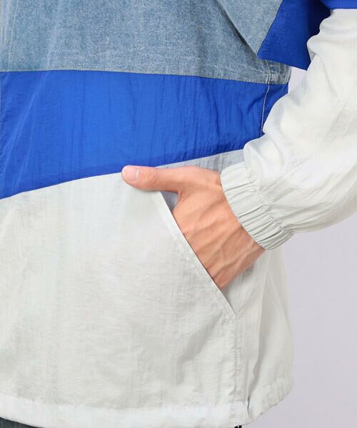 Purple&Yellow / パープルアンドイエロー ブルゾン | ライトオンスデニム×シアーナイロン切替ブルゾン | 詳細26