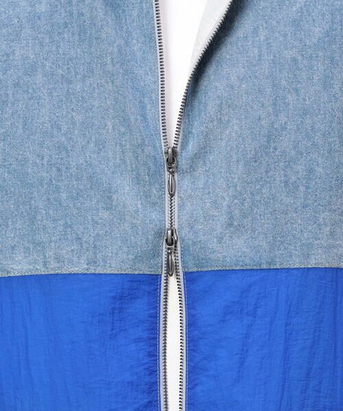 Purple&Yellow / パープルアンドイエロー ブルゾン | ライトオンスデニム×シアーナイロン切替ブルゾン | 詳細30