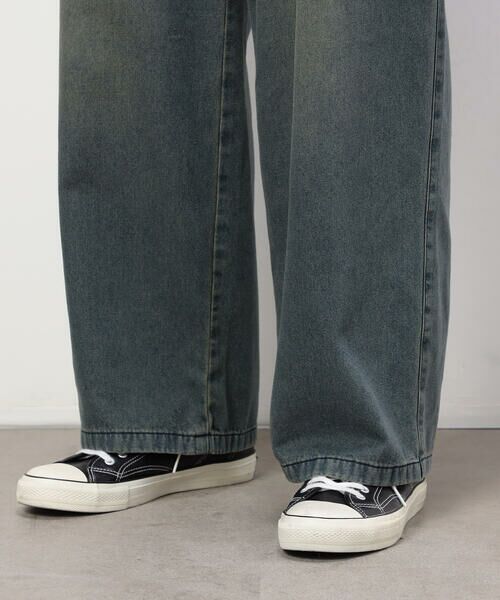 Purple&Yellow / パープルアンドイエロー デニムパンツ | ライトオンスデニムタックワイドパンツ | 詳細20