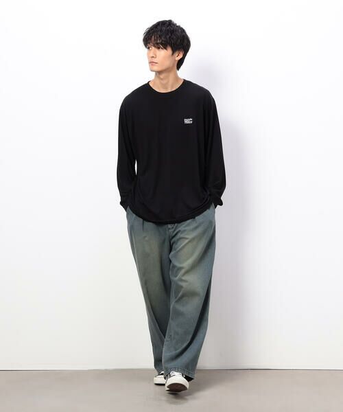 Purple&Yellow / パープルアンドイエロー デニムパンツ | ライトオンスデニムタックワイドパンツ | 詳細3