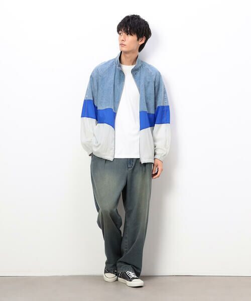 Purple&Yellow / パープルアンドイエロー デニムパンツ | ライトオンスデニムタックワイドパンツ | 詳細5