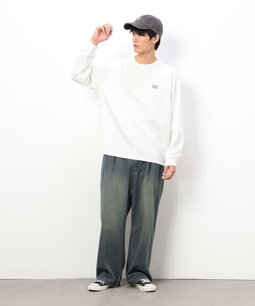 Purple&Yellow / パープルアンドイエロー デニムパンツ | ライトオンスデニムタックワイドパンツ | 詳細8