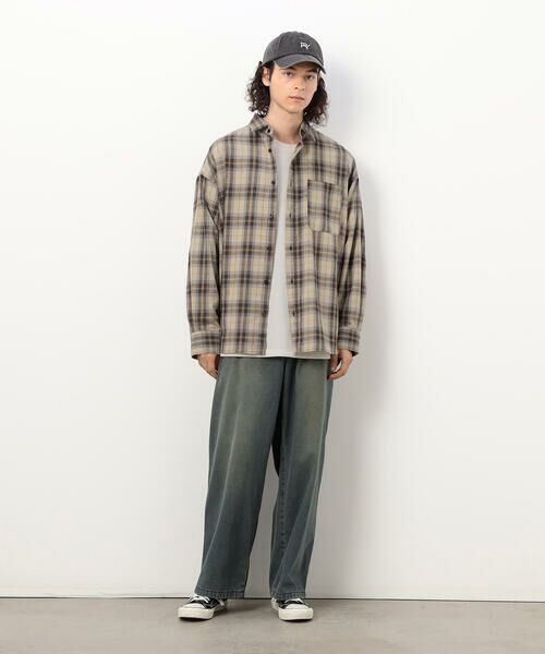 Purple&Yellow / パープルアンドイエロー シャツ・ブラウス | T/C チェックシャツ | 詳細8