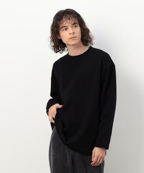 Purple&Yellow / パープルアンドイエロー カットソー | チェック切り替え プルオーバー | 詳細4