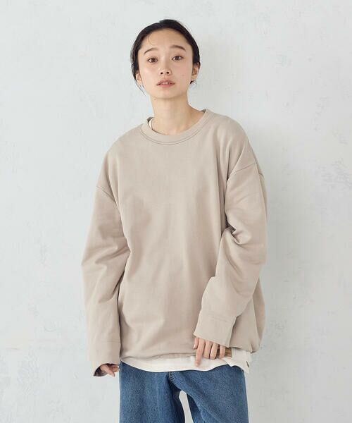 Purple&Yellow / パープルアンドイエロー カットソー | チェック切り替え プルオーバー | 詳細19