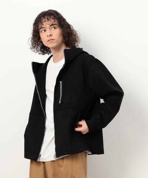 Purple&Yellow / パープルアンドイエロー ブルゾン | カットスエードダンボール ブルゾン | 詳細3