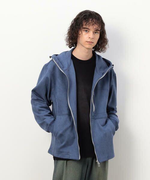 Purple&Yellow / パープルアンドイエロー ブルゾン | カットスエードダンボール ブルゾン | 詳細10
