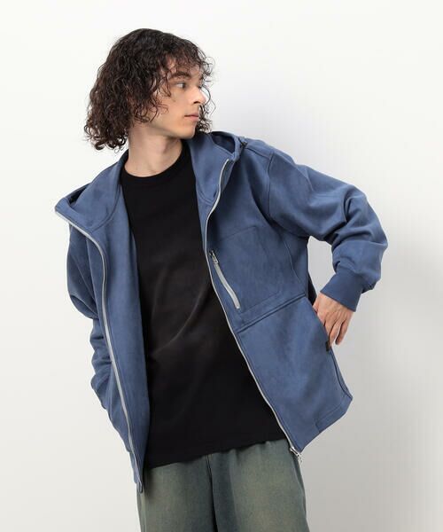 Purple&Yellow / パープルアンドイエロー ブルゾン | カットスエードダンボール ブルゾン | 詳細11