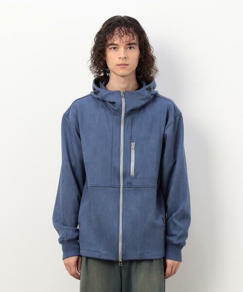 Purple&Yellow / パープルアンドイエロー ブルゾン | カットスエードダンボール ブルゾン | 詳細15