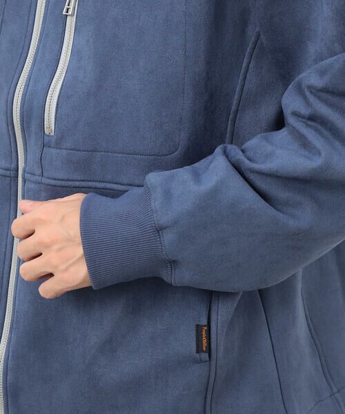 Purple&Yellow / パープルアンドイエロー ブルゾン | カットスエードダンボール ブルゾン | 詳細20