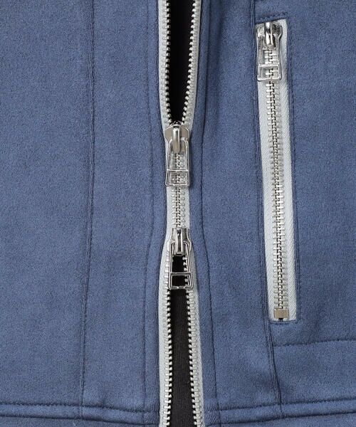 Purple&Yellow / パープルアンドイエロー ブルゾン | カットスエードダンボール ブルゾン | 詳細23