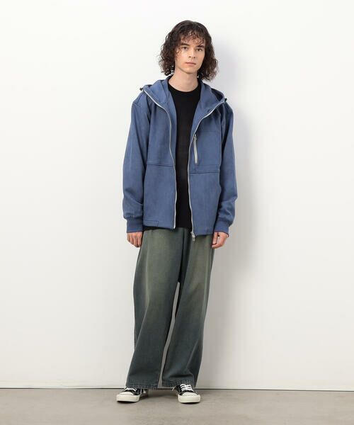 Purple&Yellow / パープルアンドイエロー ブルゾン | カットスエードダンボール ブルゾン | 詳細7