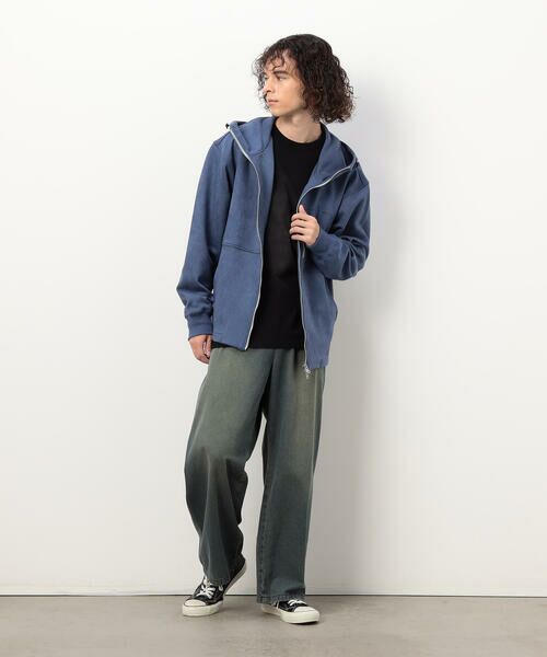 Purple&Yellow / パープルアンドイエロー ブルゾン | カットスエードダンボール ブルゾン | 詳細9