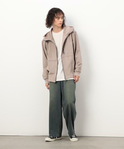 Purple&Yellow / パープルアンドイエロー ブルゾン | カットスエードダンボール ブルゾン | 詳細26