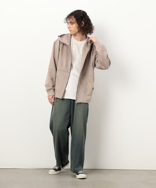 Purple&Yellow / パープルアンドイエロー ブルゾン | カットスエードダンボール ブルゾン | 詳細27