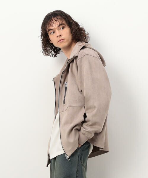 Purple&Yellow / パープルアンドイエロー ブルゾン | カットスエードダンボール ブルゾン | 詳細29