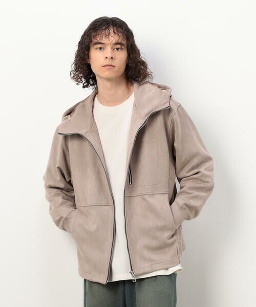 Purple&Yellow / パープルアンドイエロー ブルゾン | カットスエードダンボール ブルゾン | 詳細30