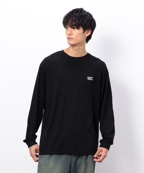 Purple&Yellow / パープルアンドイエロー Tシャツ | ワンポイントプリント長袖Tシャツ | 詳細12