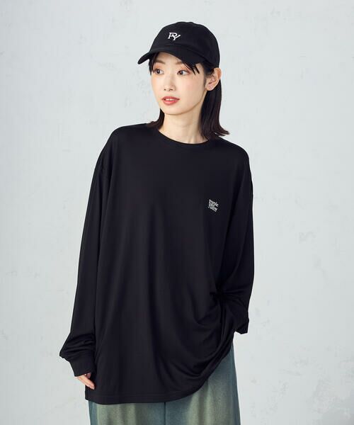 Purple&Yellow / パープルアンドイエロー Tシャツ | ワンポイントプリント長袖Tシャツ | 詳細16