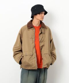 Purple&Yellow / パープルアンドイエロー ブルゾン | 衿素材切替ブルゾン