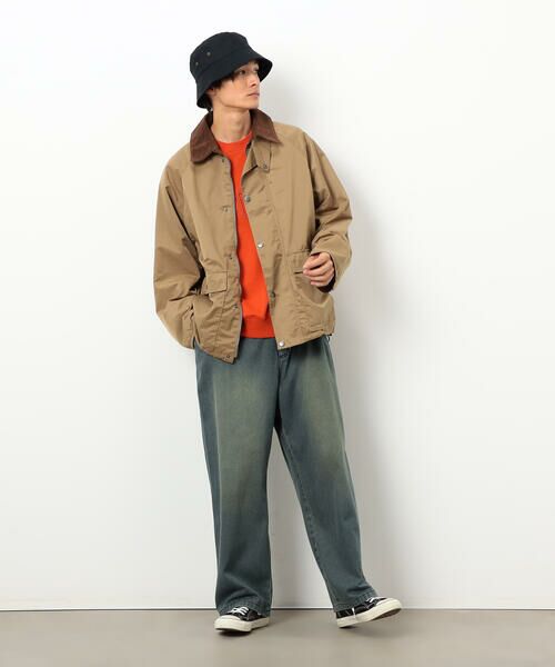 Purple&Yellow / パープルアンドイエロー ブルゾン | 衿素材切替ブルゾン | 詳細6