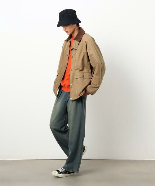 Purple&Yellow / パープルアンドイエロー ブルゾン | 衿素材切替ブルゾン | 詳細7