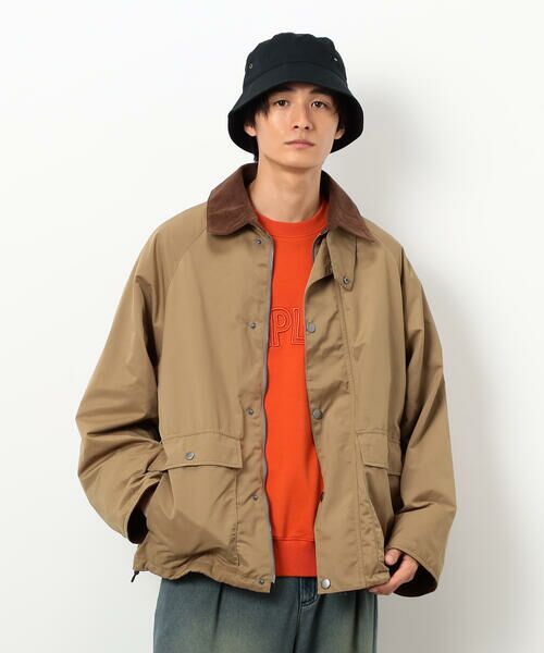 Purple&Yellow / パープルアンドイエロー ブルゾン | 衿素材切替ブルゾン | 詳細8