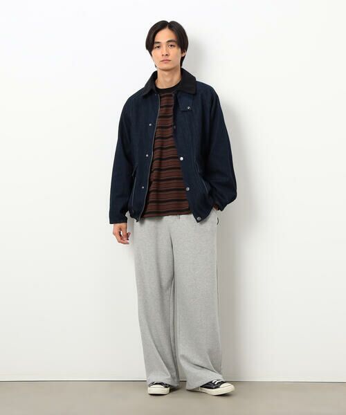 Purple&Yellow / パープルアンドイエロー ブルゾン | 衿素材切替ブルゾン | 詳細11