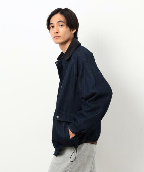 Purple&Yellow / パープルアンドイエロー ブルゾン | 衿素材切替ブルゾン | 詳細16