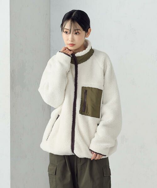 Purple&Yellow / パープルアンドイエロー ブルゾン | ボアフリースブルゾン | 詳細16