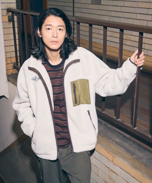 Purple&Yellow / パープルアンドイエロー ブルゾン | ボアフリースブルゾン | 詳細3