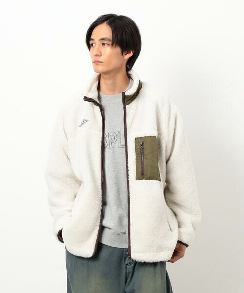 Purple&Yellow / パープルアンドイエロー ブルゾン | ボアフリースブルゾン | 詳細5