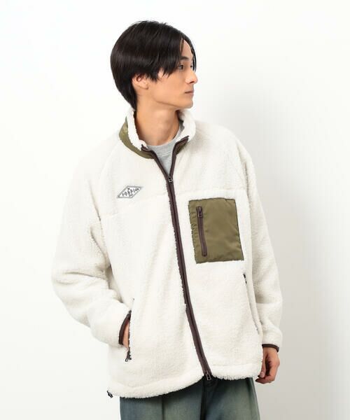 Purple&Yellow / パープルアンドイエロー ブルゾン | ボアフリースブルゾン | 詳細8