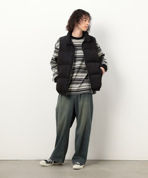 Purple&Yellow / パープルアンドイエロー ダウンジャケット・ベスト | ポリエステルタフタ中綿 ベスト | 詳細1