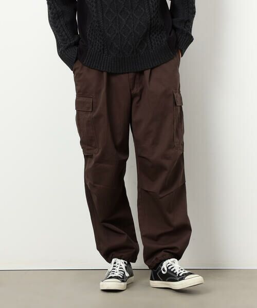 Purple&Yellow / パープルアンドイエロー その他パンツ | ワイドカーゴパンツ(ダークブラウン)