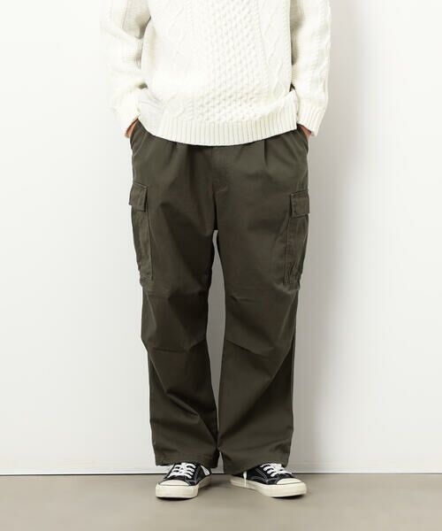 Purple&Yellow / パープルアンドイエロー その他パンツ | ワイドカーゴパンツ(カーキ)