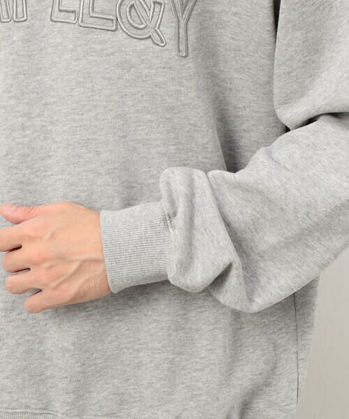 Purple&Yellow / パープルアンドイエロー カットソー | 立体刺繍裏毛 プルオーバー | 詳細15