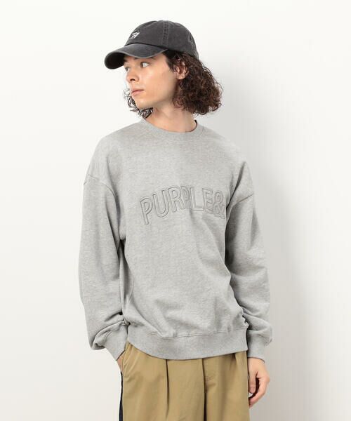 Purple&Yellow / パープルアンドイエロー カットソー | 立体刺繍裏毛 プルオーバー | 詳細8