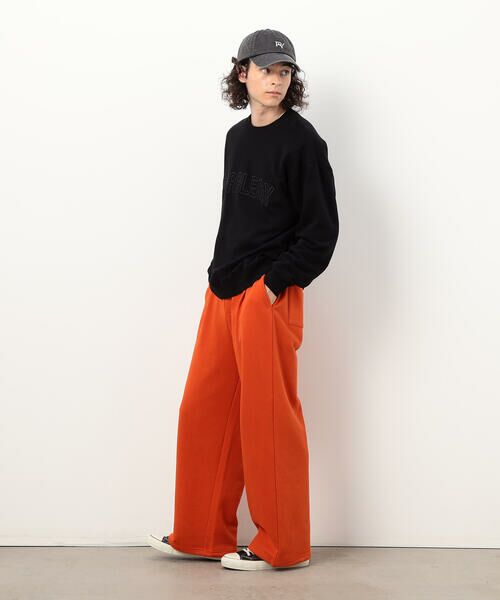 Purple&Yellow / パープルアンドイエロー カットソー | 立体刺繍裏毛 プルオーバー | 詳細20