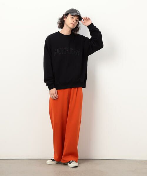 Purple&Yellow / パープルアンドイエロー カットソー | 立体刺繍裏毛 プルオーバー | 詳細21