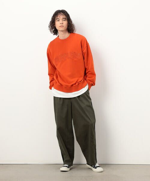 Purple&Yellow / パープルアンドイエロー カットソー | 立体刺繍裏毛 プルオーバー | 詳細25